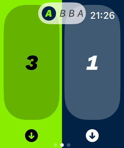 Mixed set tracking on Apple Watch