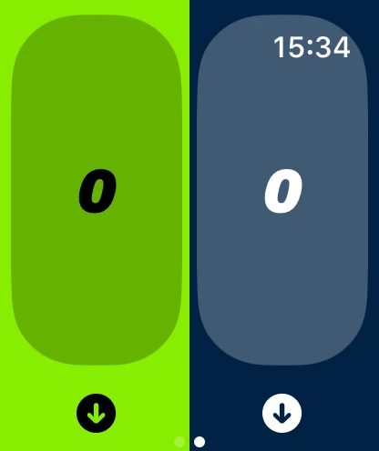 Huck scoreboard on Apple Watch